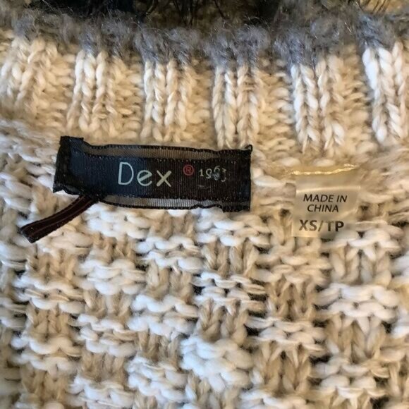 DEX OPEN FACE DROP SHOULDER CARDIGAN SIZE XS - Picture 6 of 10